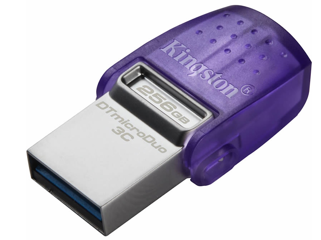 Kingston 256GB DataTraveler microDuo 3C 200MB/s dual USB-A + USB-C EAN: 740617328110-4